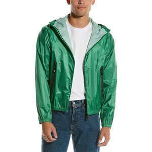 Moncler Mens Windbreaker Jacket, Green